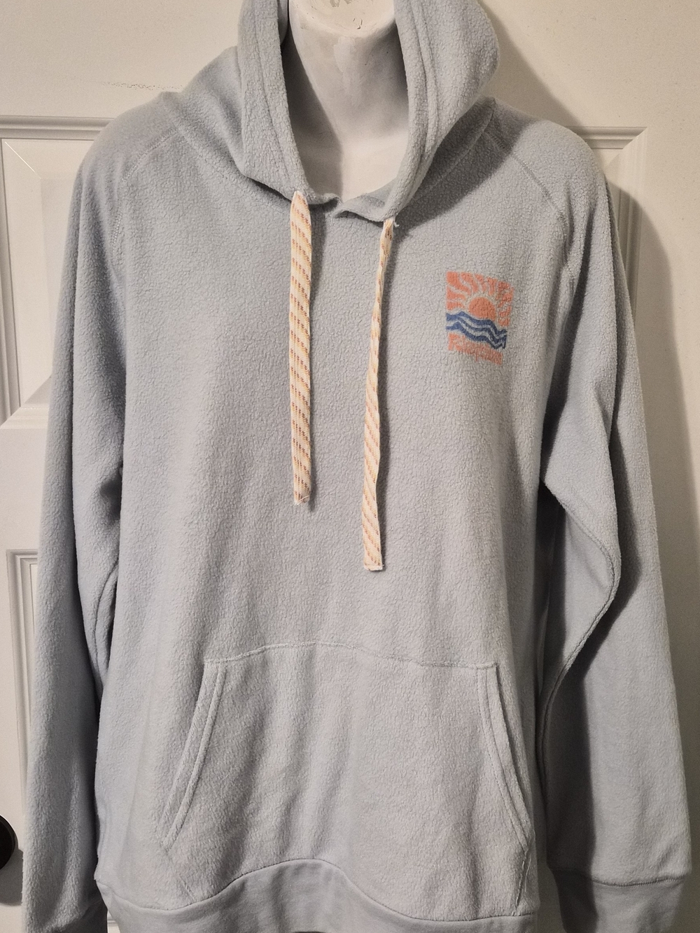 Rhythm Men's Dawn Fleece Hoodie Sky Blue Size XXL NWT